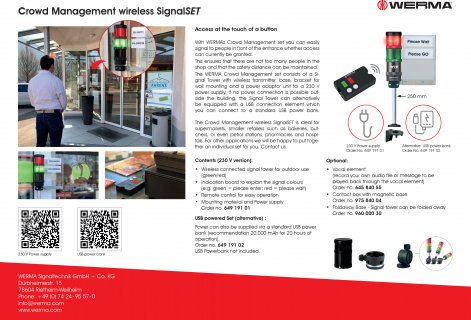 Crowd Management wireless SignalSET