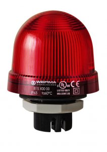 LED Trvalo-svietiaci maják EM 230V AC RD