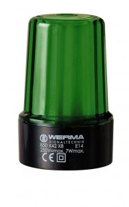 Trvalo-svietiaci maják BM 12-230V AC/DC GN