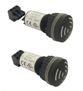 WERMA Elektronický bzučiak EM prerušovaný-pulzný tón 230V AC BK