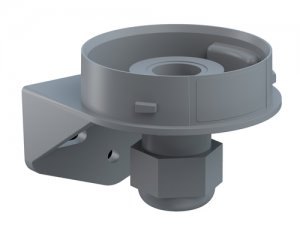 Mini držiak s uhlovou káblovou priechodkou WM GY