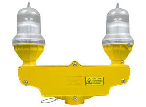 LS810D  Dvojité LED Letecké návestidlo so súmrakovým spínačom (AC110V-AC230VAC)>32,5cd typ B