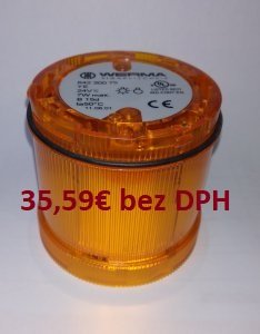 Blikajúci element 24V AC/DC YE