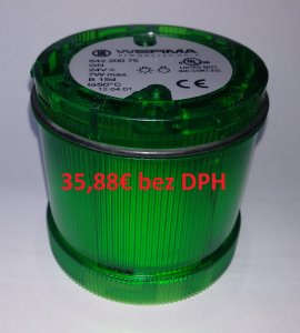 Blikajúci element 24V AC/DC GN