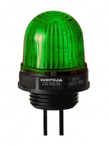 Micro LED Trvalo svietiaci maják EM 24V DC GN