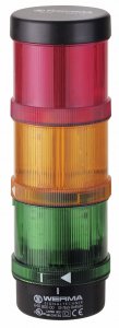 WERMA Signalizačný stĺpik KS71 BWM 24V AC/DC GN/YE/RD